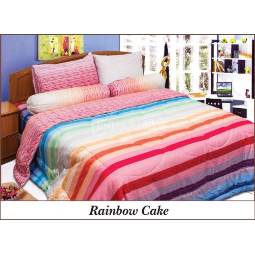 bedcover sprei katun jepang rainbow cake uk 180 160 bedcover sprei katun jepang rainbow cake uk 180 160