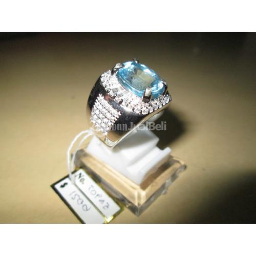 blue topaz indah ikatan perak mewah kode blue topaz indah ikatan perak mewah kode