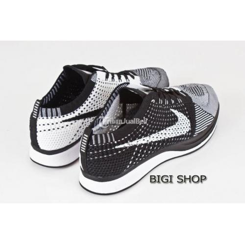 sepatu unisex nike flyknit racer black white oreo grade ori termurah jakarta dijual tribun sepatu unisex nike flyknit racer black white oreo grade ori termurah jakarta dijual tribun