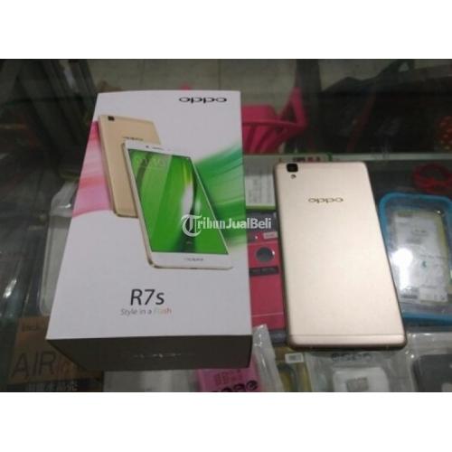 Handphone Oppo R7S Gold Like New, Fullset, Garansi + Bonus 