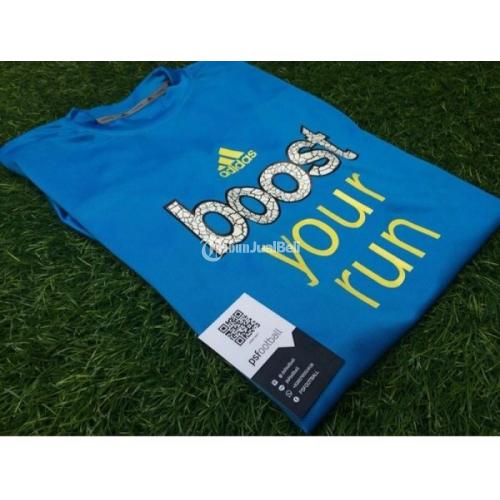tshirt kaos running adidas ultraboost warna biru original tshirt kaos running adidas ultraboost warna biru original