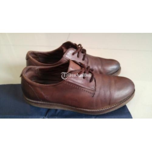 Sepatu Zara Man Size 44 Warna Dark Brown Bahan Kulit
