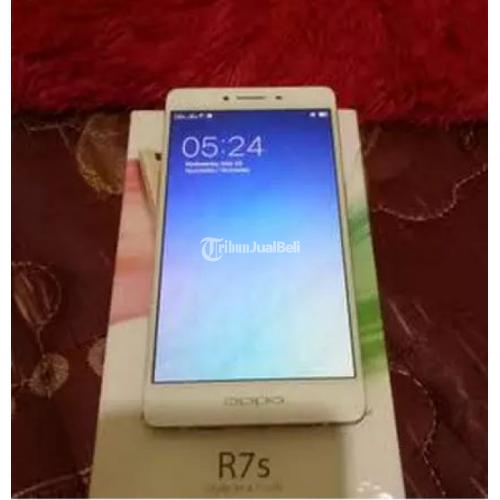 Oppo R7s White Z Gold Mulus Like New Fullset Murah 