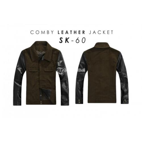  Jaket  Pria Elegan Comby Leather Banyak Pilihan Cocok Buat  