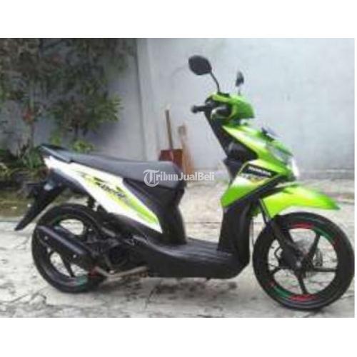 Motor Honda Beat Fuel Injection Bekas Tahun 2013 Warna Hijau di Solo