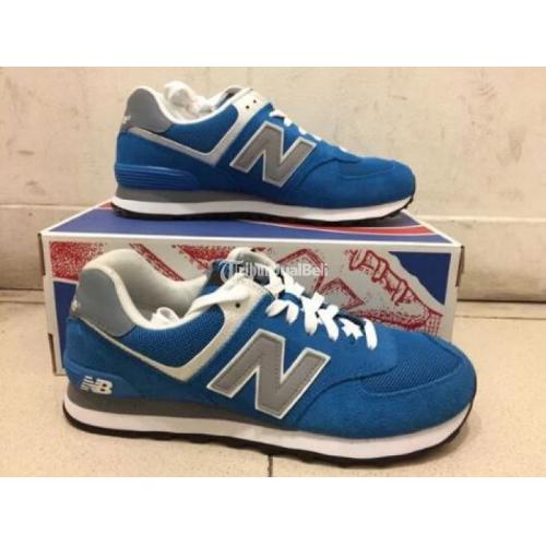 new balance 574 blue and grey