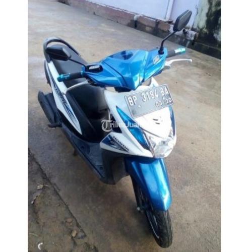 Motor Matic Honda Beat Second Tahun 2015 Warna Biru Putih 