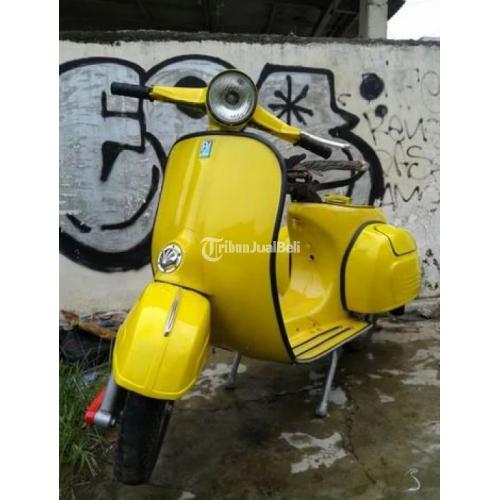  Vespa  Super  1975 Surat Lengkap Plat F Warna  Kuning Cat  