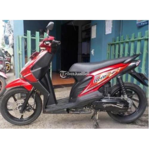  Motor Matik Seken Honda Beat Tahun 2011 Warna Merah Pajak 