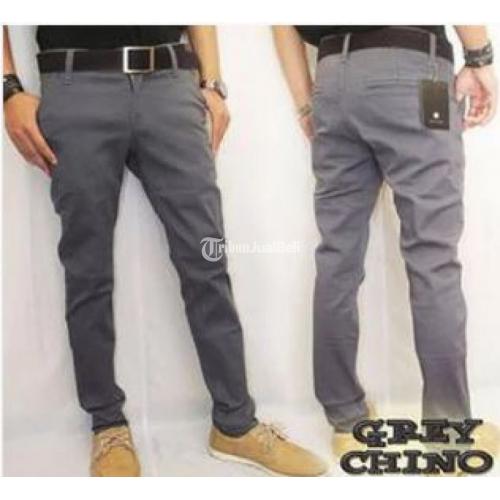 Celana Panjang Chino Pants Pria Size 27di32 Warna Abudiabu