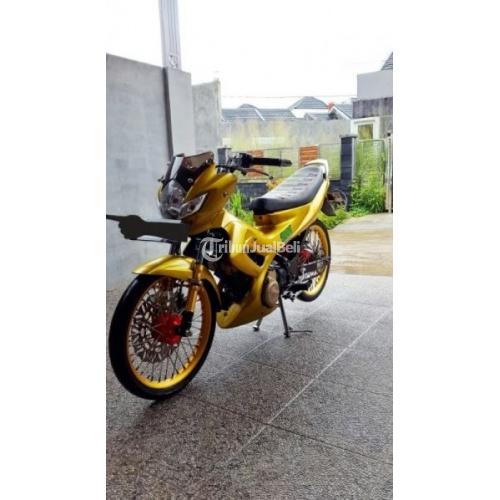 Suzuki Satria 150 FU Gold Tahun 2012 Racing Warna Kuning Mesin Halus