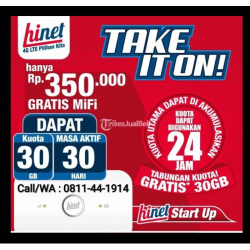 Mifi 4g Lte Hinet Bonus Kuota Internet 30gb Harga Murah New Garansi Resmi Di Makassar Tribunjualbeli Com