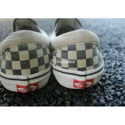 vans checkerboard slip on ori