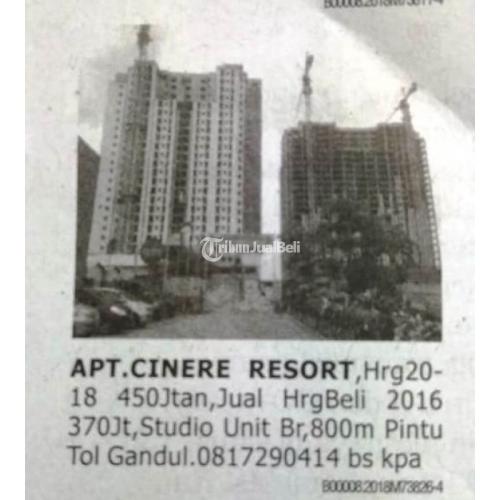 Apartemen Murah Di Cinere Resort Strategis Studio Unit Br Siap Huni Di Jakarta Selatan Tribunjualbeli Com