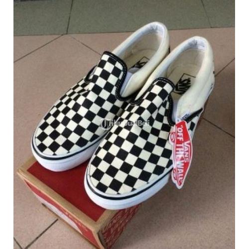 vans checkerboard slip on ori