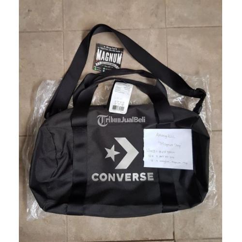 converse duffle bag black