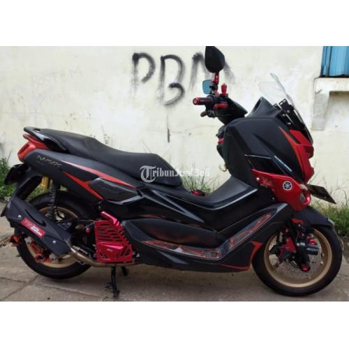 Yamaha NMAX Full Variasi Tahun 2022 Warna Hitam Merah Plat 