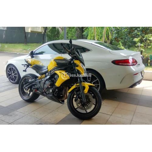 Moge Murah Kawasaki ER6n Bekas Tahun 2012 Warna  Kuning  No 