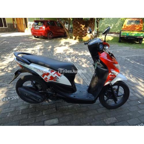  Honda Beat ESP CBS ISS 2016 Warna Merah Putih Plat AB 