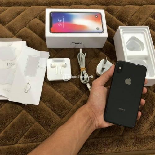 HP Iphone X 256GB Bekas Warna Grey Mulus Lengkap Original Harga Murah