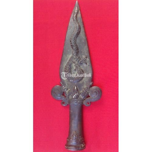 Tombak Perunggu Kuno Motif Naga Raja Asli Temuan Sungai Berantas Di Jakarta Selatan Tribunjualbeli Com