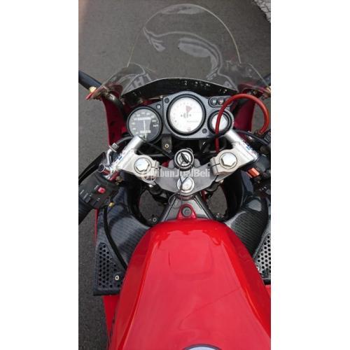 Motor Kawasaki Ninja RR 150 Bekas Tahun 2008 Warna Merah Orisinil Nego