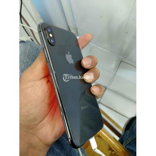 HP Bekas  iPhone X 256GB Gray Inter Aman Normal Harga  Murah 