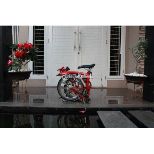  Sepeda  Lipat Bekas  Brompton M3L Red 3 Speed Normal Harga 