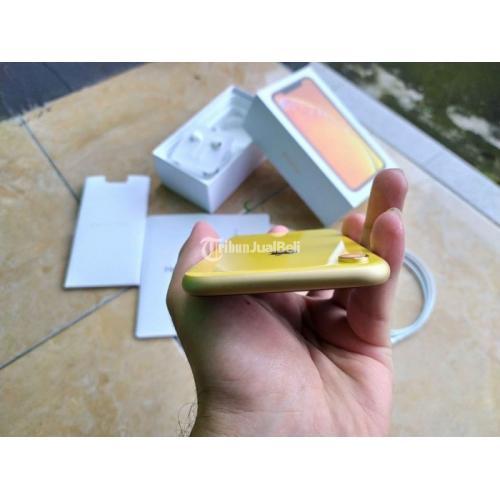 IPhone XR 128GB Warna Kuning Bekas LCD Normal Fullset 