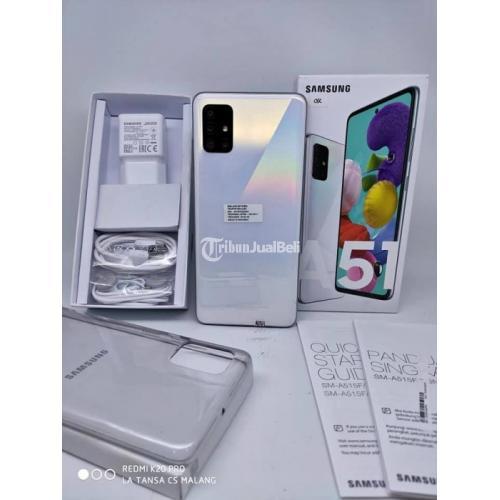 Hp Samsung A51 Bekas Warna Putih Ram 6gb 128gb Murah Fullset Nomal Di Malang Jualbeli 