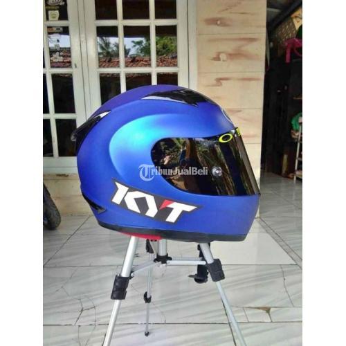  Helm  KYT R10 Bekas Warna Blue Doff Mulus Full Face Murah  