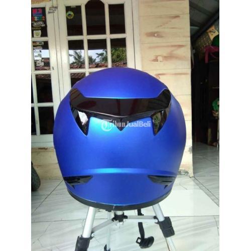  Helm  KYT R10 Bekas Warna Blue Doff Mulus Full Face Murah  