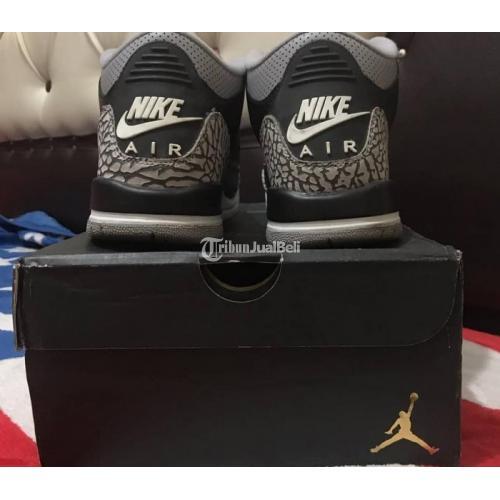  Sepatu  Sneaker  Nike Black Cement Size 36 Second Jarang 