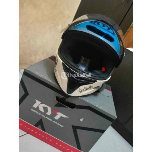 Helm KYT TT Course Solid White Bekas Harga Rp 950 Ribu 