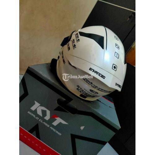 Helm KYT TT Course Solid White Bekas Harga Rp 950 Ribu 