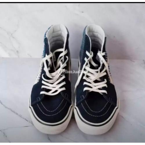  Sepatu  Sneakers Vans  Denim Patchwork SK8diHi Second 