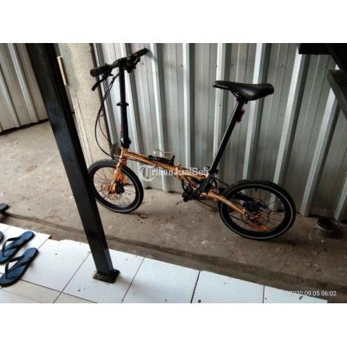 Sepeda Lipat Element Troy 2020 Bekas Harga Rp 8 75 Juta Warna Gold 