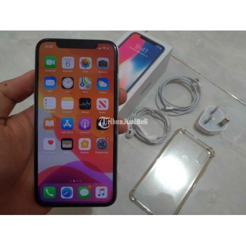 HP Iphone X 64GB Bekas Harga Rp 6,8 Juta Warna Silver Lengkap No Minus