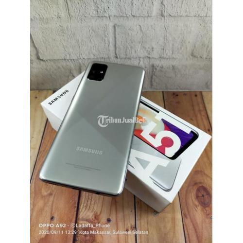 HP Samsung Galaxy A51 Silver Ram 8 128GB Bekas Fullset 