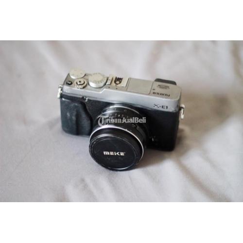 Kamera Mirrorless Fujifilm  XdiE1 Lensa Meike 35mm f 1 7 