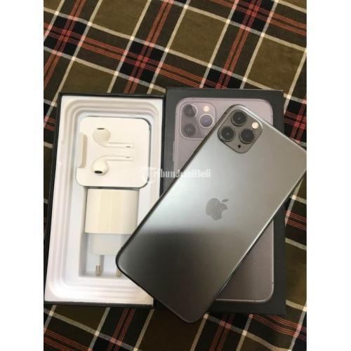 HP Iphone 11 Pro Max 256GB Bekas Harga Rp 17,5 Juta Warna Grey Lengkap