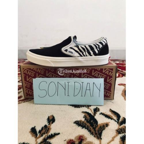  Sepatu  Vans Slip Om Missmatch Zebra Size 40 5 Second Bagus 