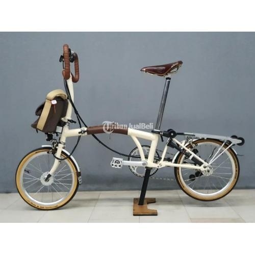 Sepeda Lipat  Bekas  Brompton P6RD Ivory White 2020 Harga 