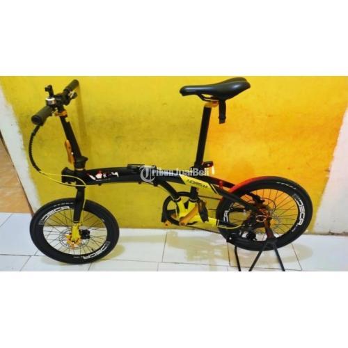 Sepeda Lipat Murah Basic Exotic Bekas Harga Rp 1,8 Juta Decal Dahon 7 Speed Normal di Jakarta ...