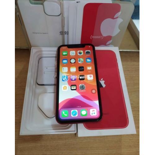 iPhone 11 128GB Red Fullset Ori Mulus iCloud Aman Harga Murah